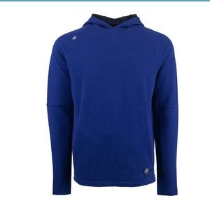 Zusa Unisex Afton Textured Hoodie Small Cobalt